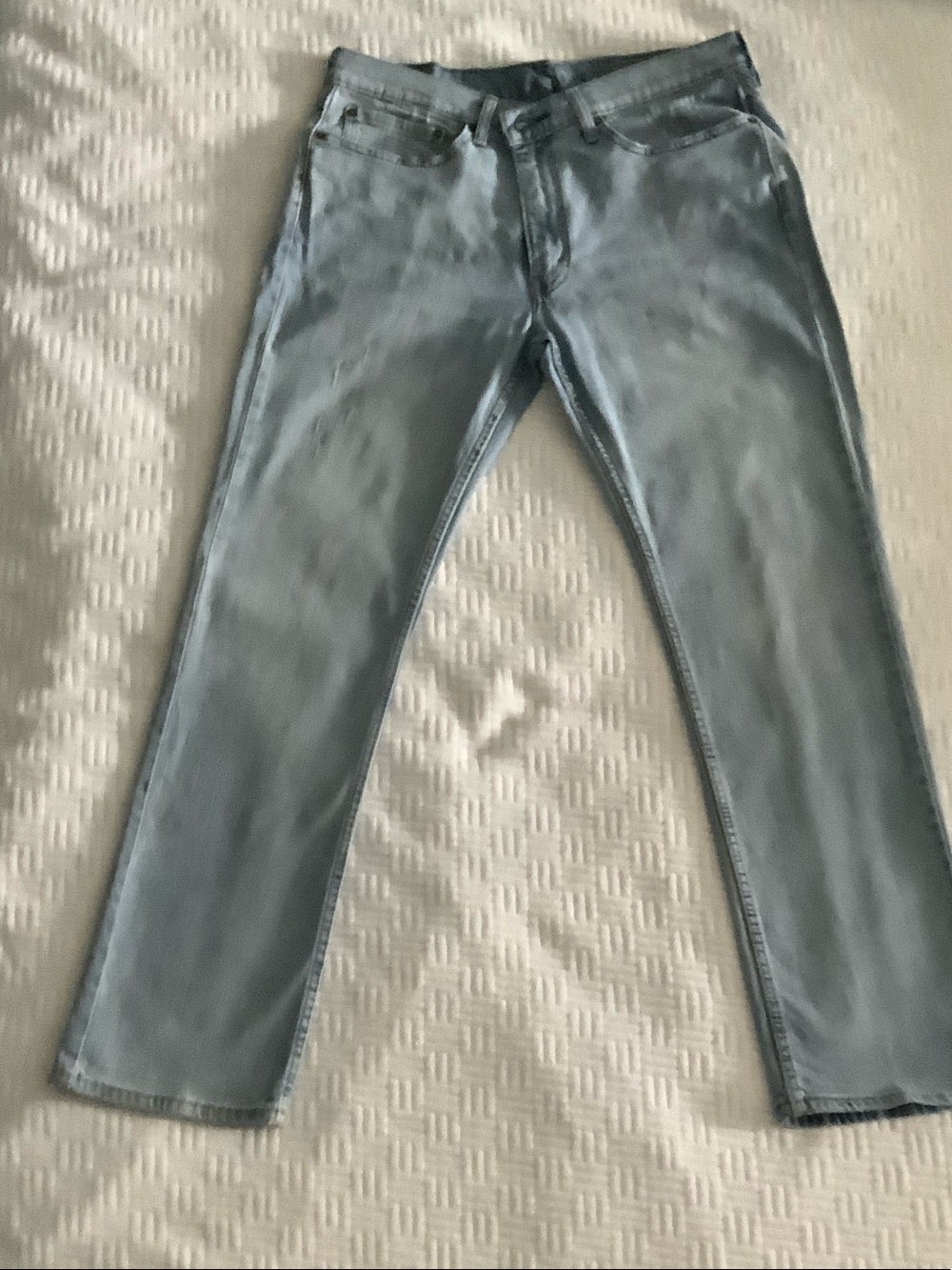 Levi's Men's Pale Blue Straight Jeans